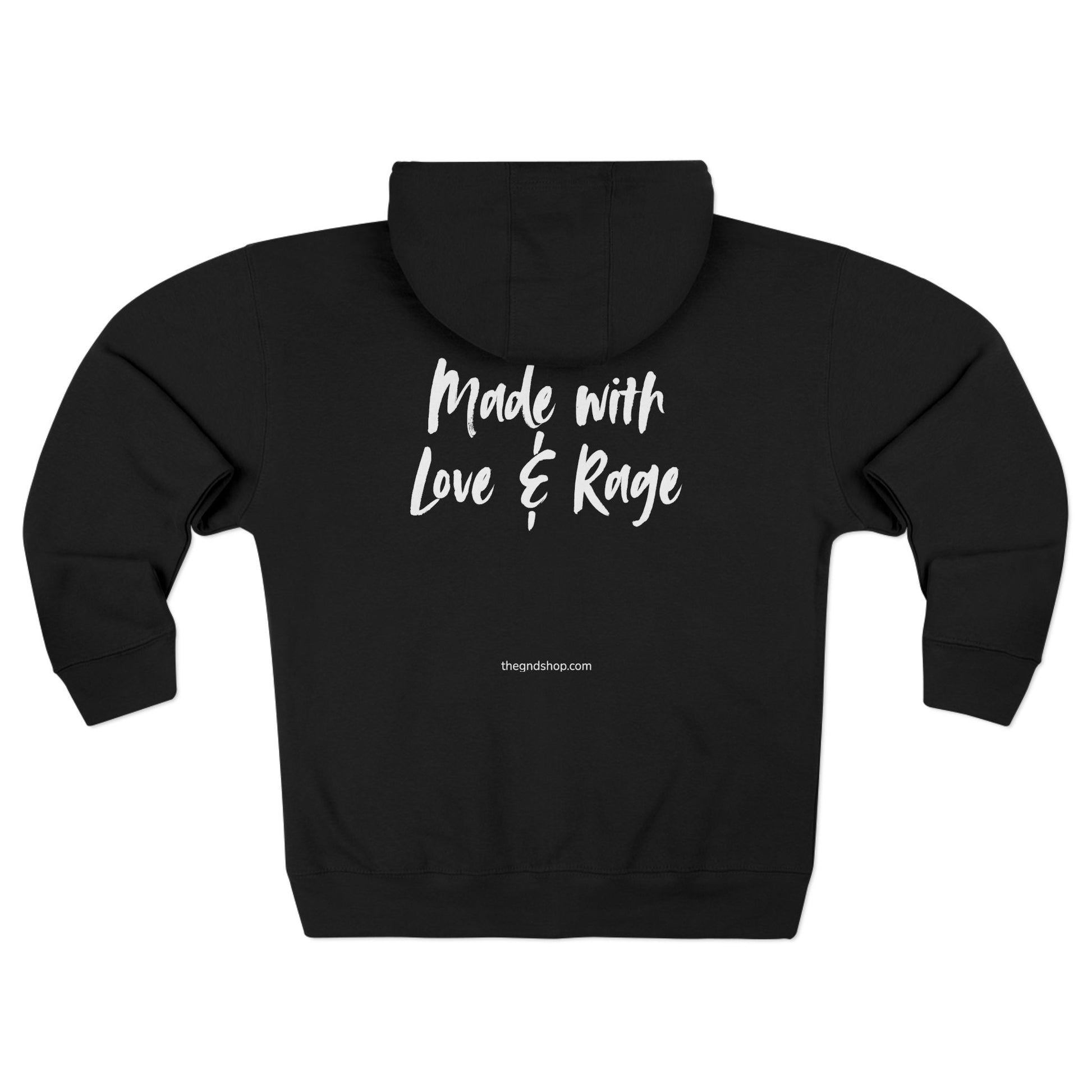 'Made With Love & Rage' Full-Zip Hoodie