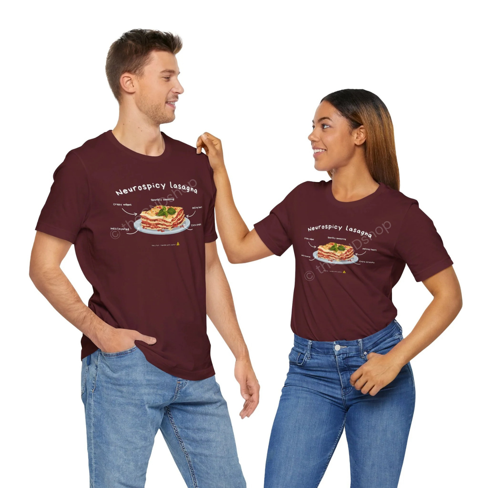 Unisex T-shirt - Neurospicy Lasagna – Multi-layered and extra spicy