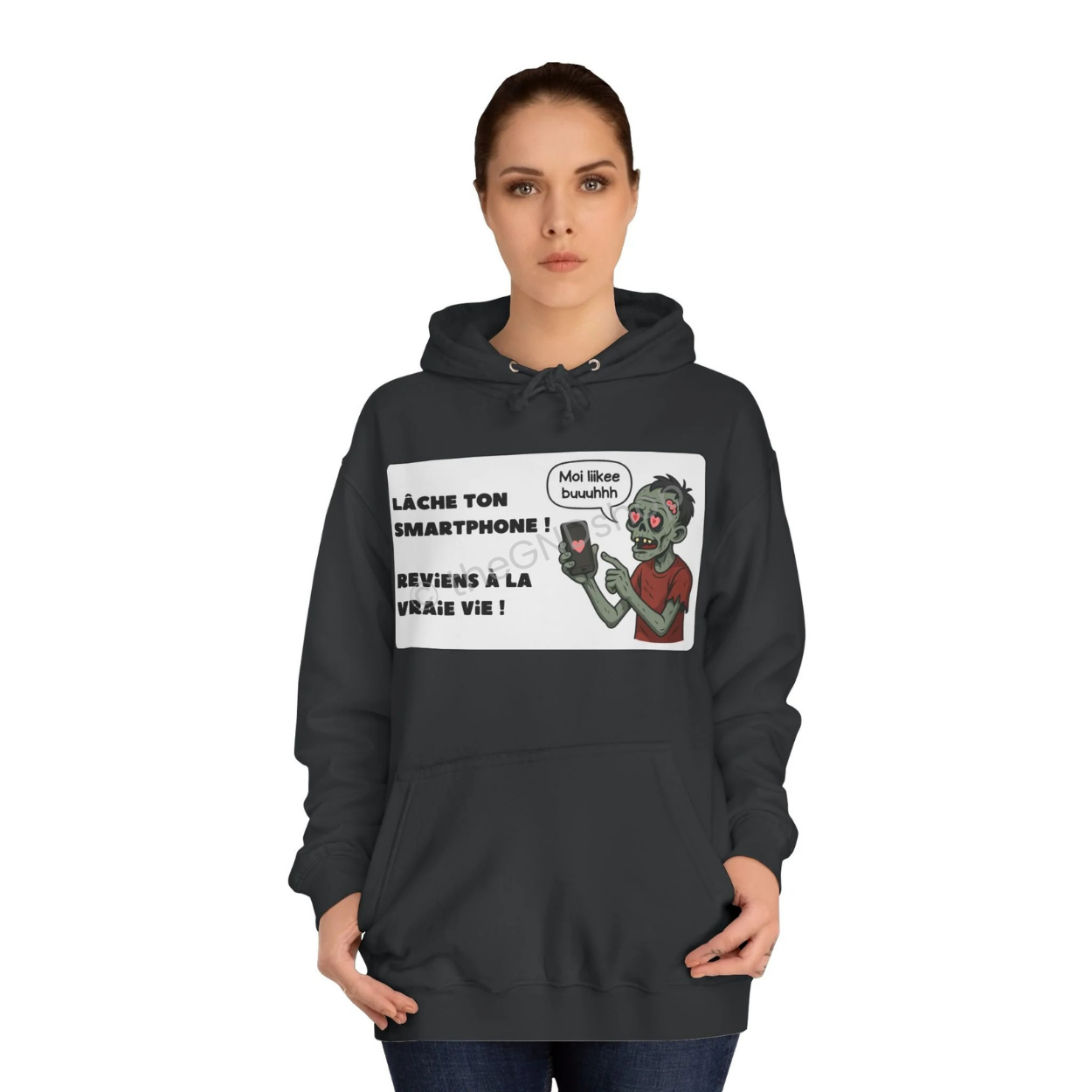 Unisex Hoodie - Zombie - Lâche ton smartphone