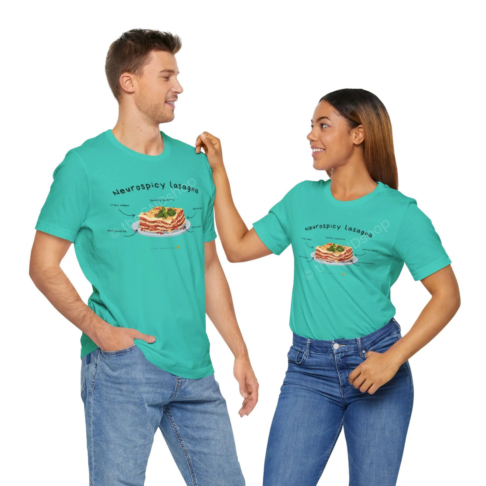 Unisex T-shirt - Neurospicy Lasagna – Multi-layered, extra spicy