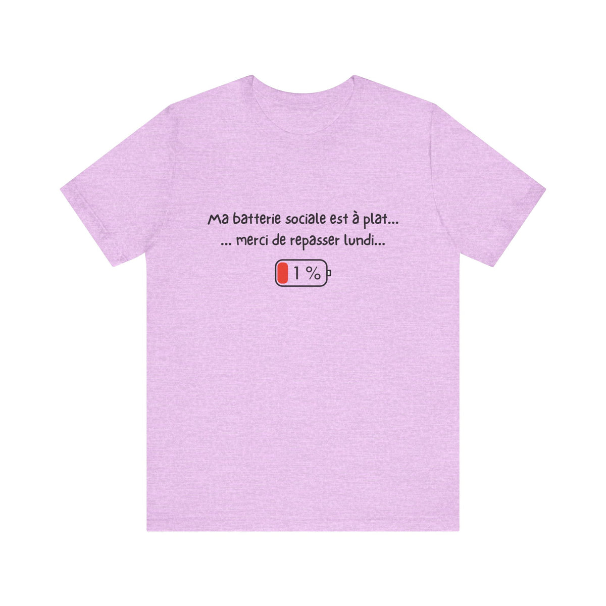 Unisex T-Shirt - My social battery is dead... please come back on Monday