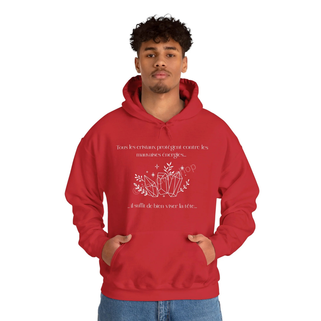 Hoodie Unisex - Tous les cristaux protègent contre les mauvaises énergies