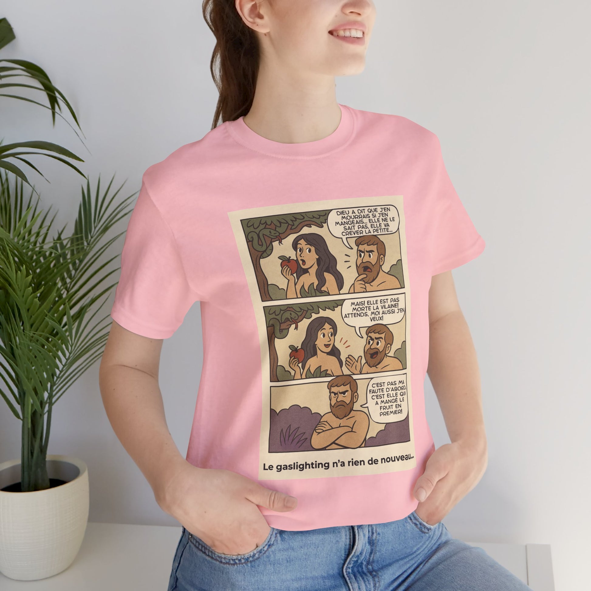 T-shirt - Adam et Eve... Le gaslighting n'a rien de nouveau