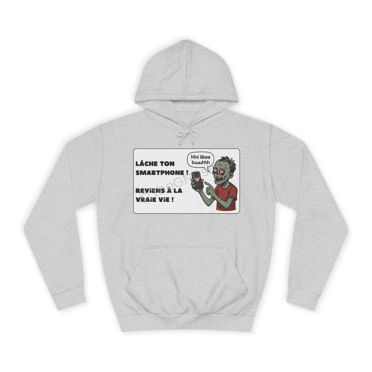Unisex Hoodie - Zombie - Lâche ton smartphone