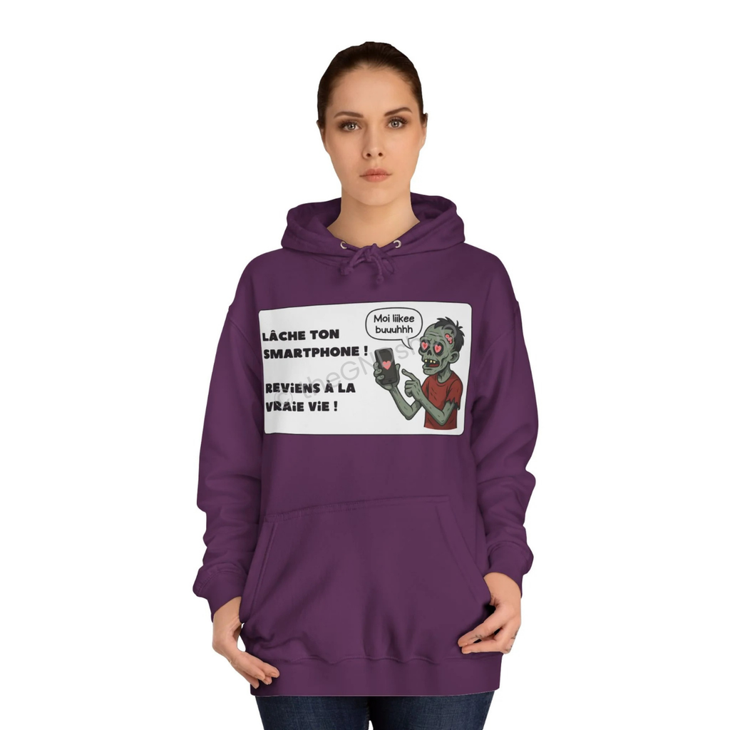 Unisex Hoodie - Zombie - Lâche ton smartphone