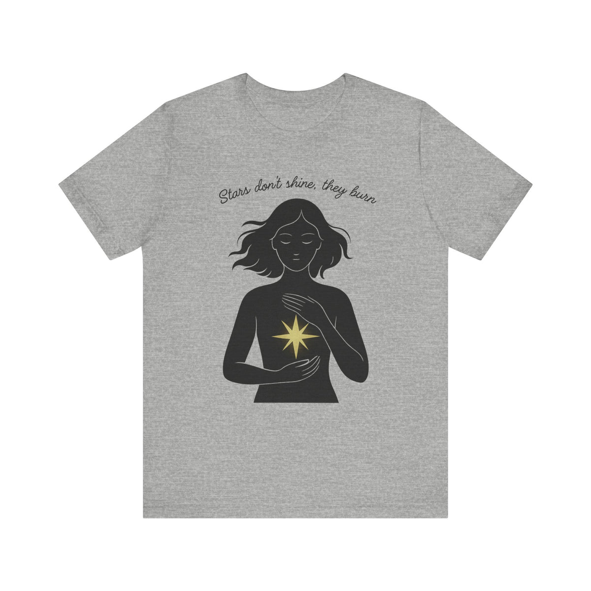 T-shirt - Stars don't shine they burn