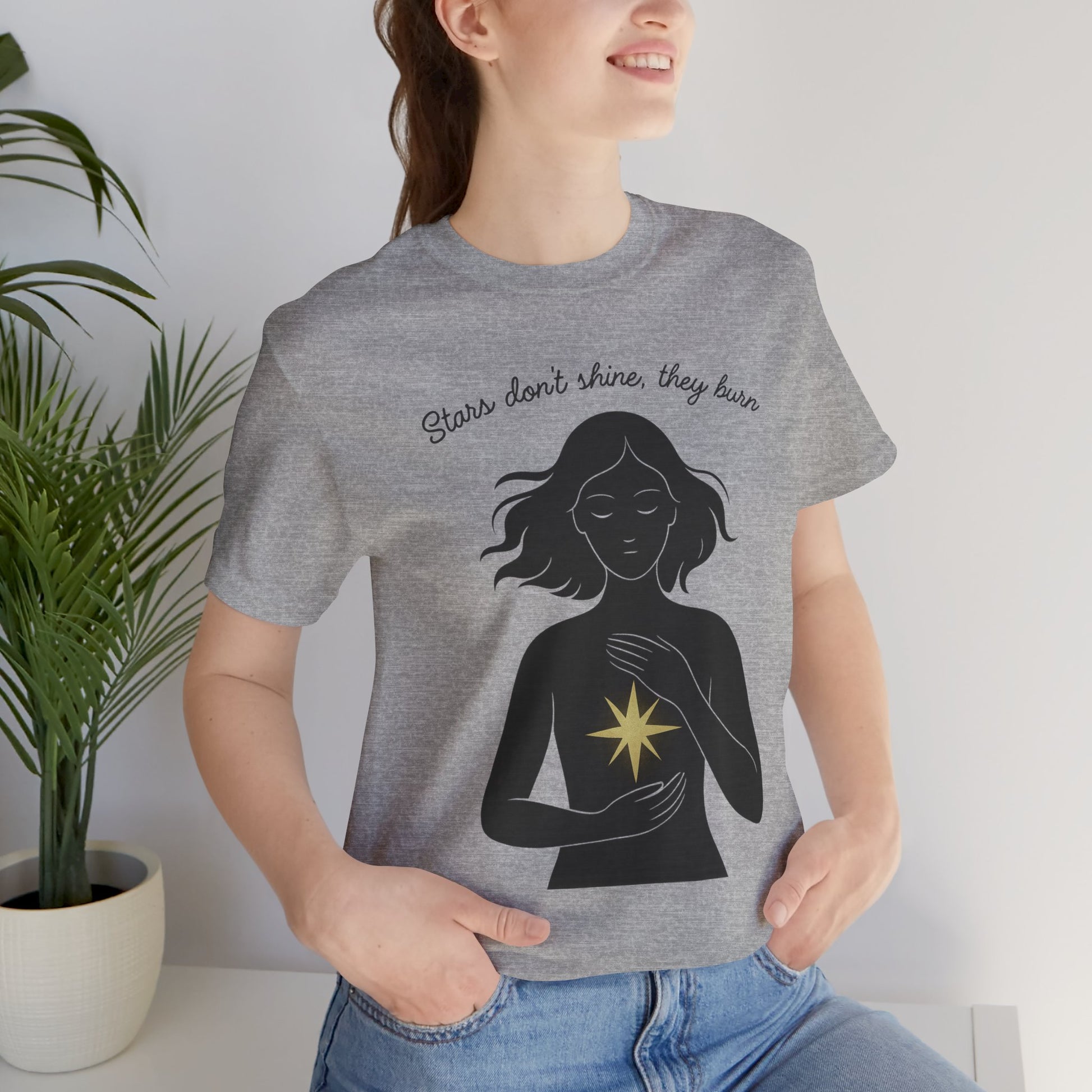 T-shirt - Stars don't shine they burn