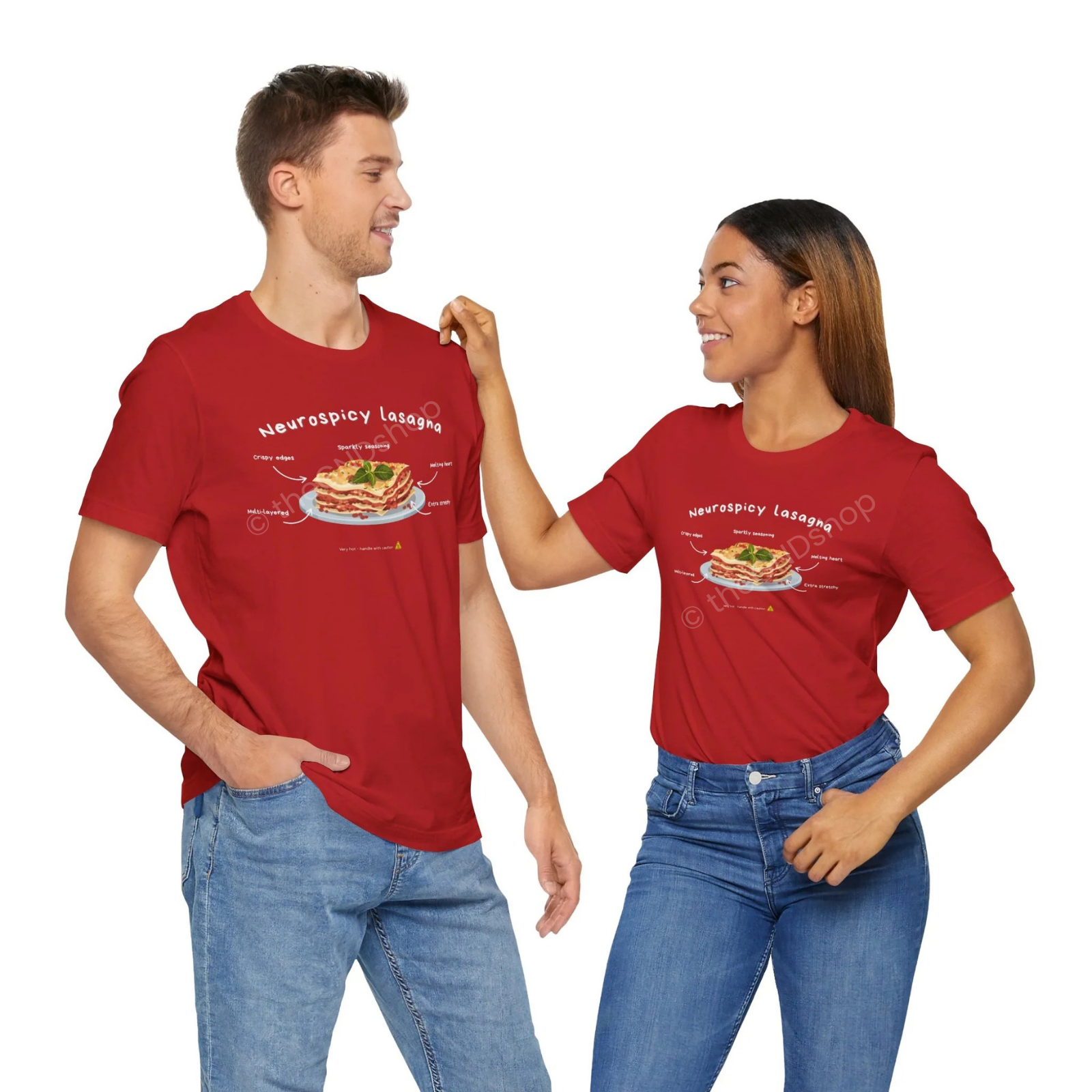 Unisex T-shirt - Neurospicy Lasagna – Multi-layered and extra spicy