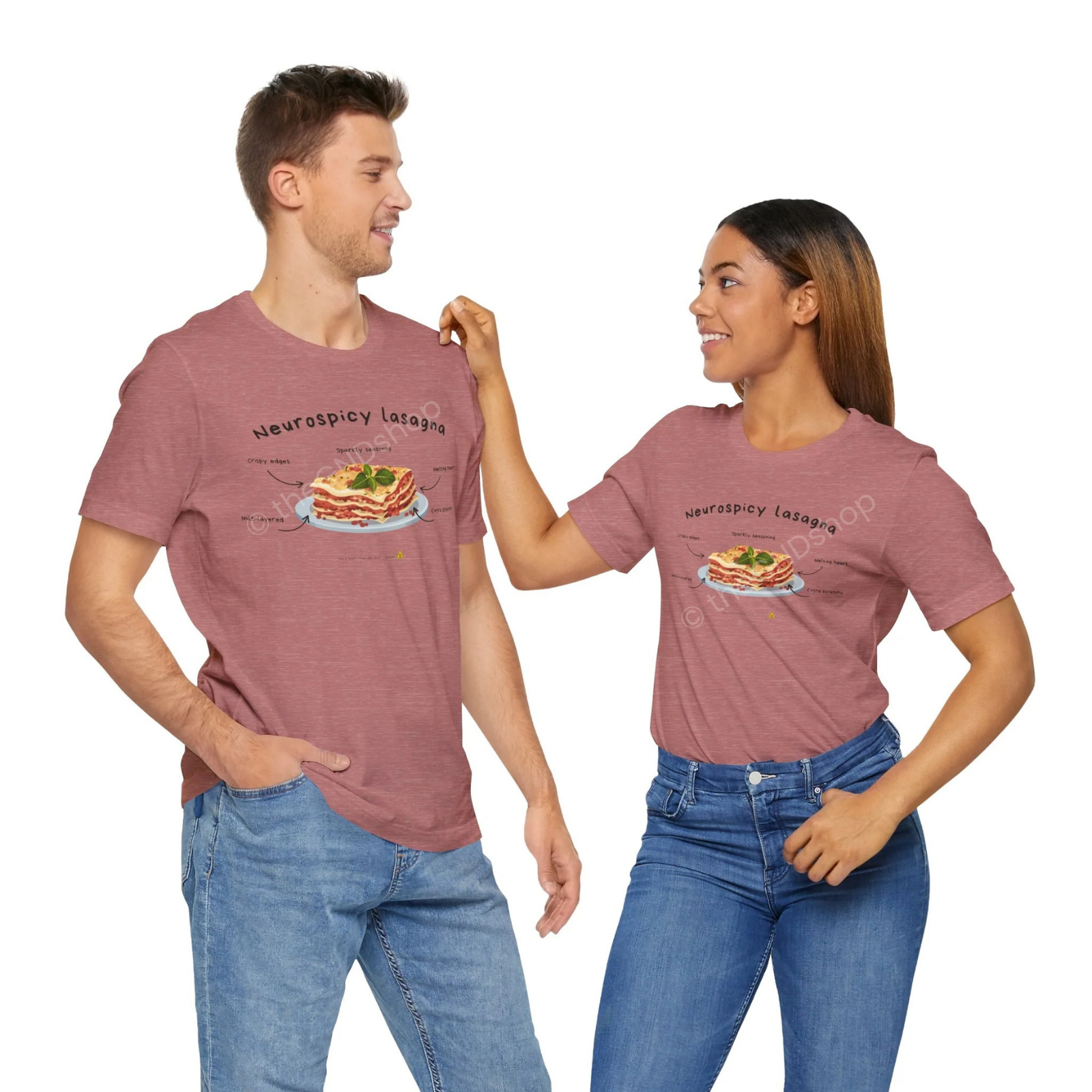 Unisex T-shirt - Neurospicy Lasagna – Multi-layered, extra spicy