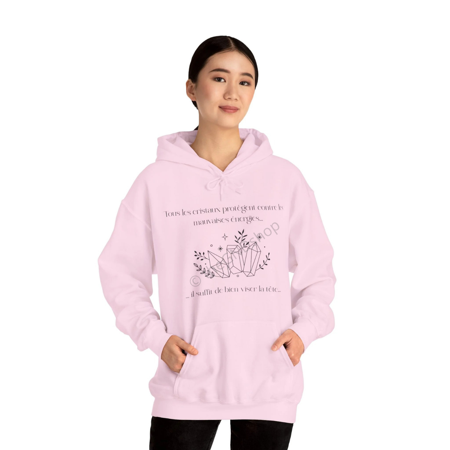 Hoodie Unisex - Tous les cristaux protègent contre les mauvaises énergies