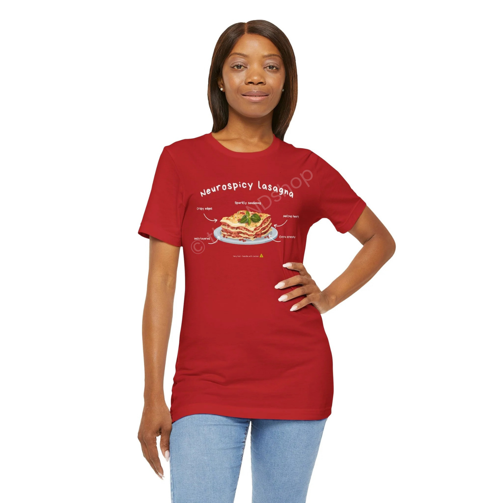 Unisex T-shirt - Neurospicy Lasagna – Multi-layered and extra spicy