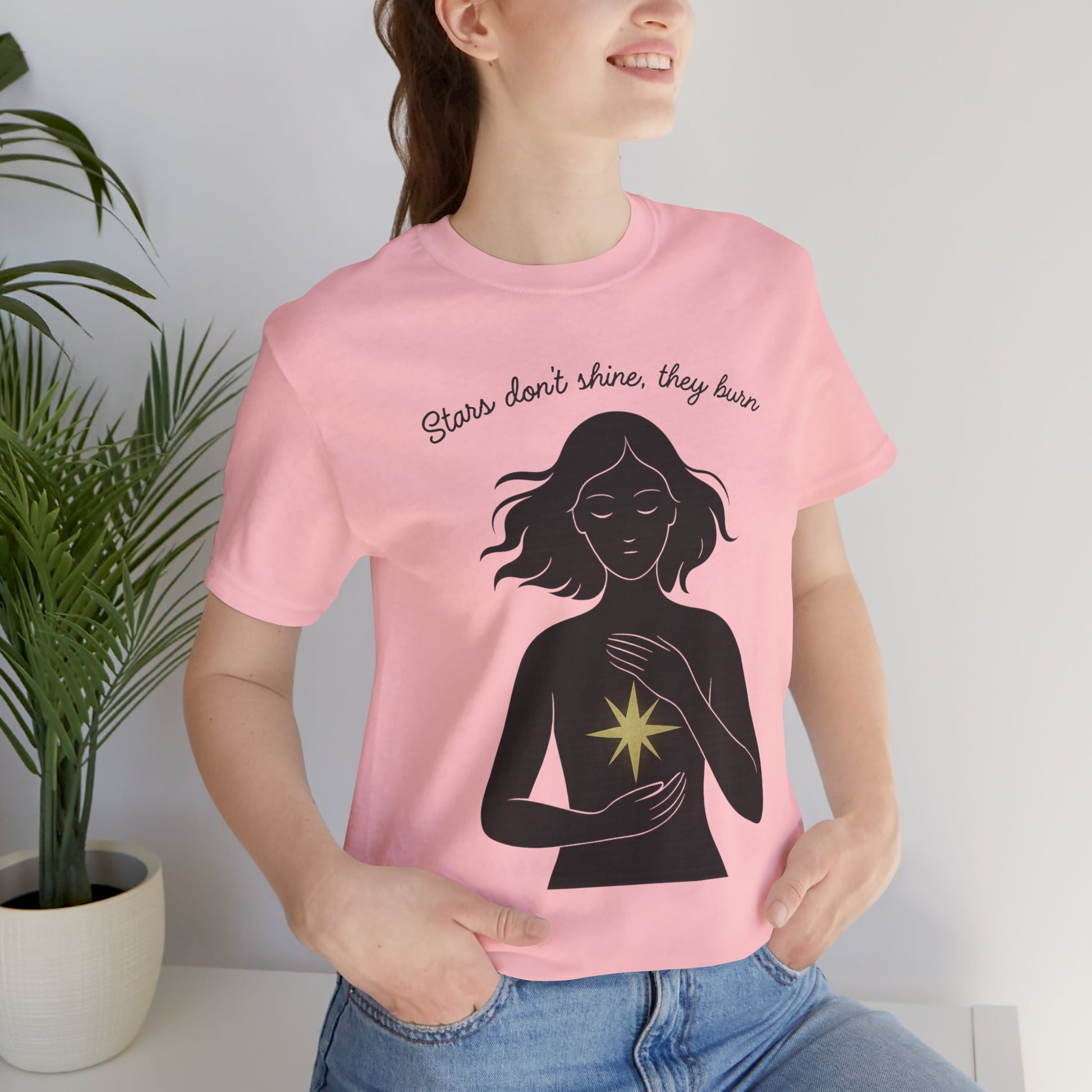 T-shirt - Stars don't shine they burn