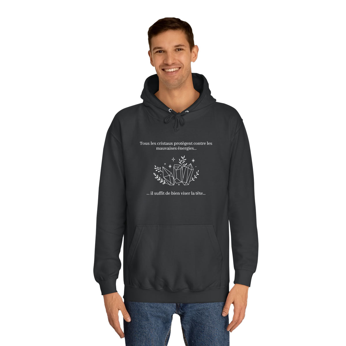 Hoodie - All the crystals protect against bad energies