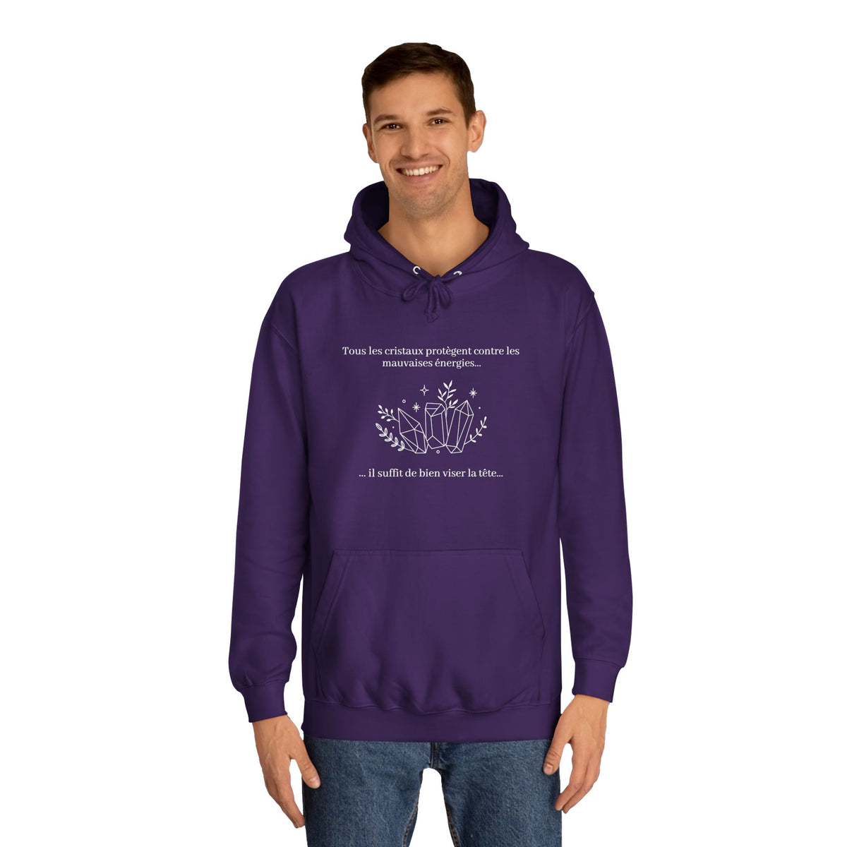 Hoodie - All the crystals protect against bad energies