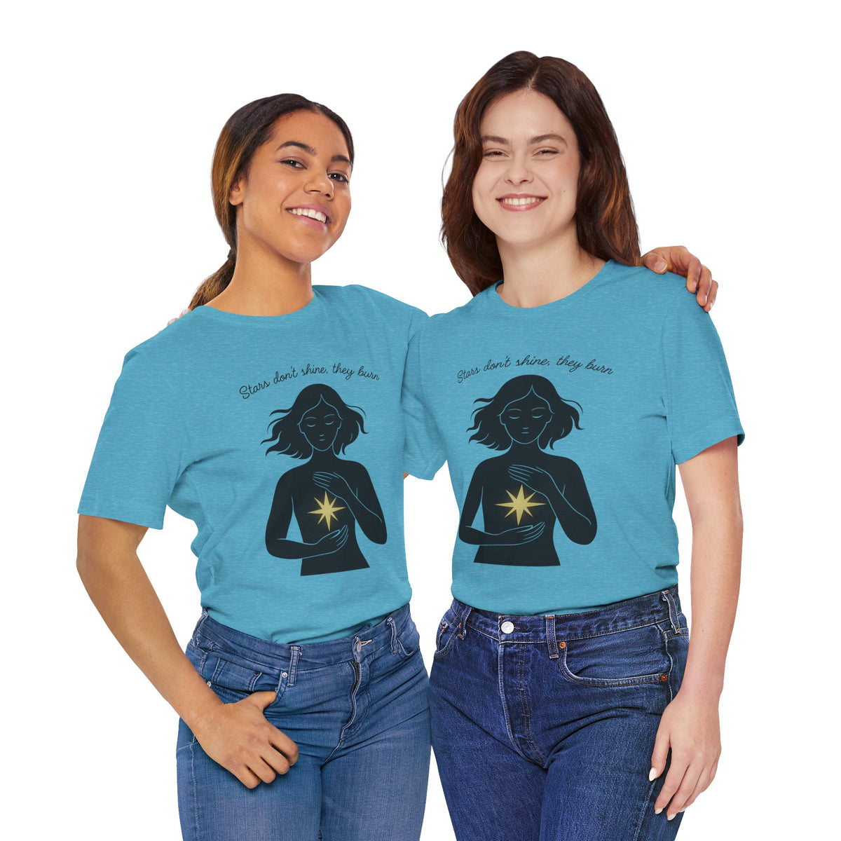 T-shirt - Stars don't shine they burn