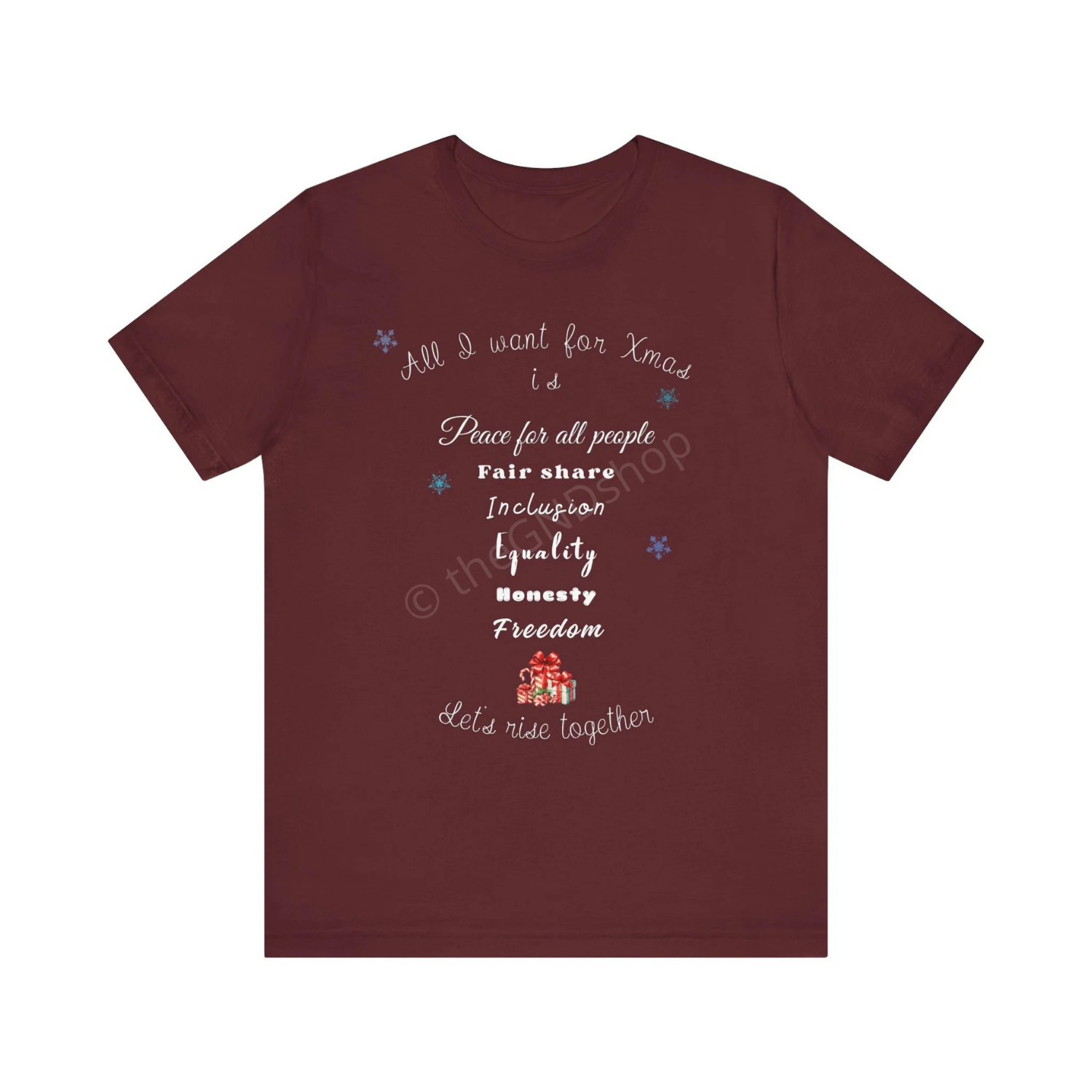 T-shirt Unisex - All I want for Xmas - Édition Révolutionnaire