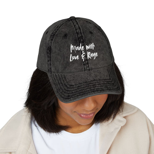 Vintage Cap — “Made with Love & Rage”