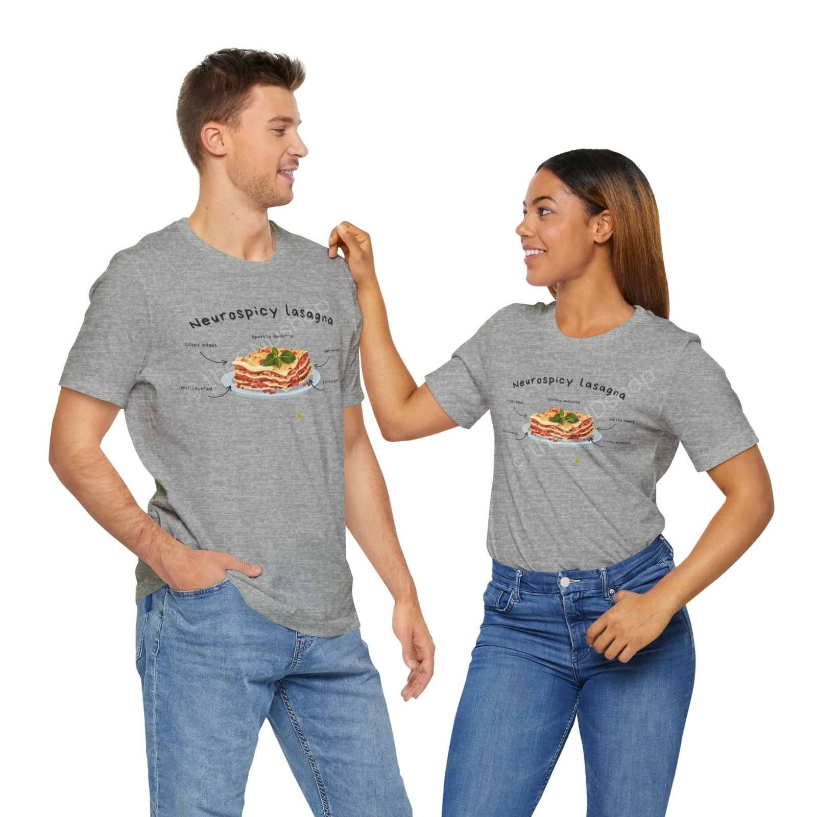 Unisex T-shirt - Neurospicy Lasagna – Multi-layered, extra spicy