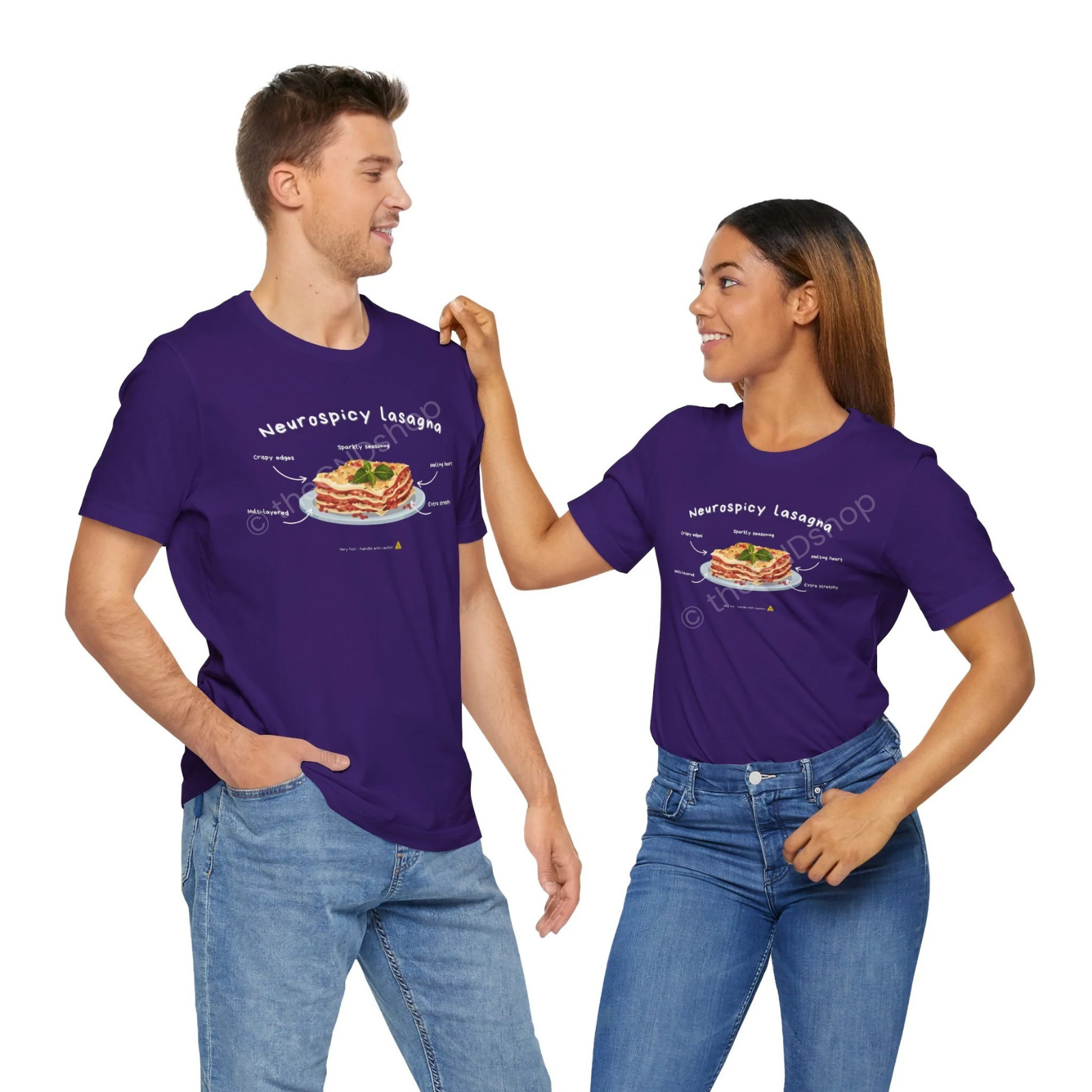 Unisex T-shirt - Neurospicy Lasagna – Multi-layered and extra spicy