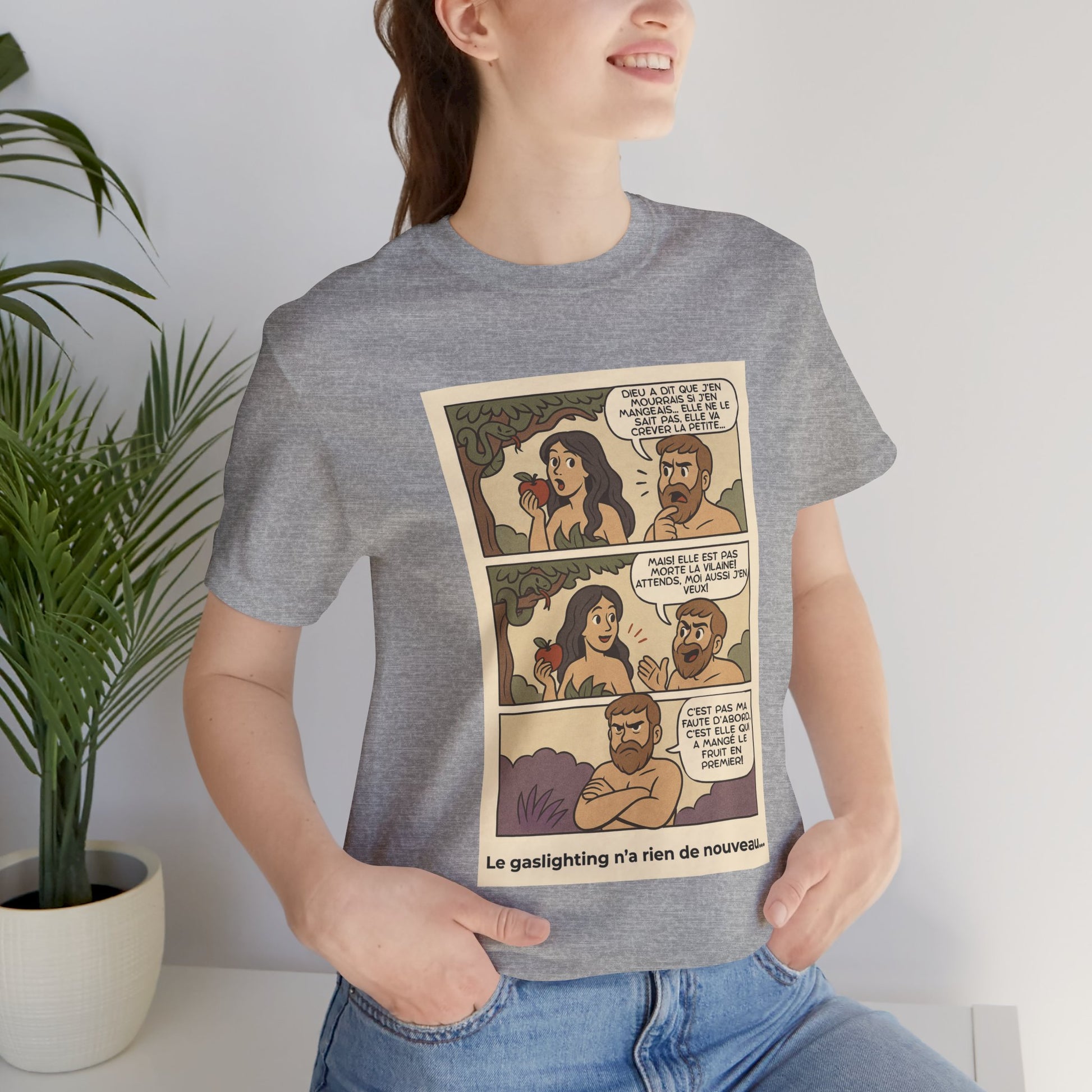T-shirt - Adam et Eve... Le gaslighting n'a rien de nouveau