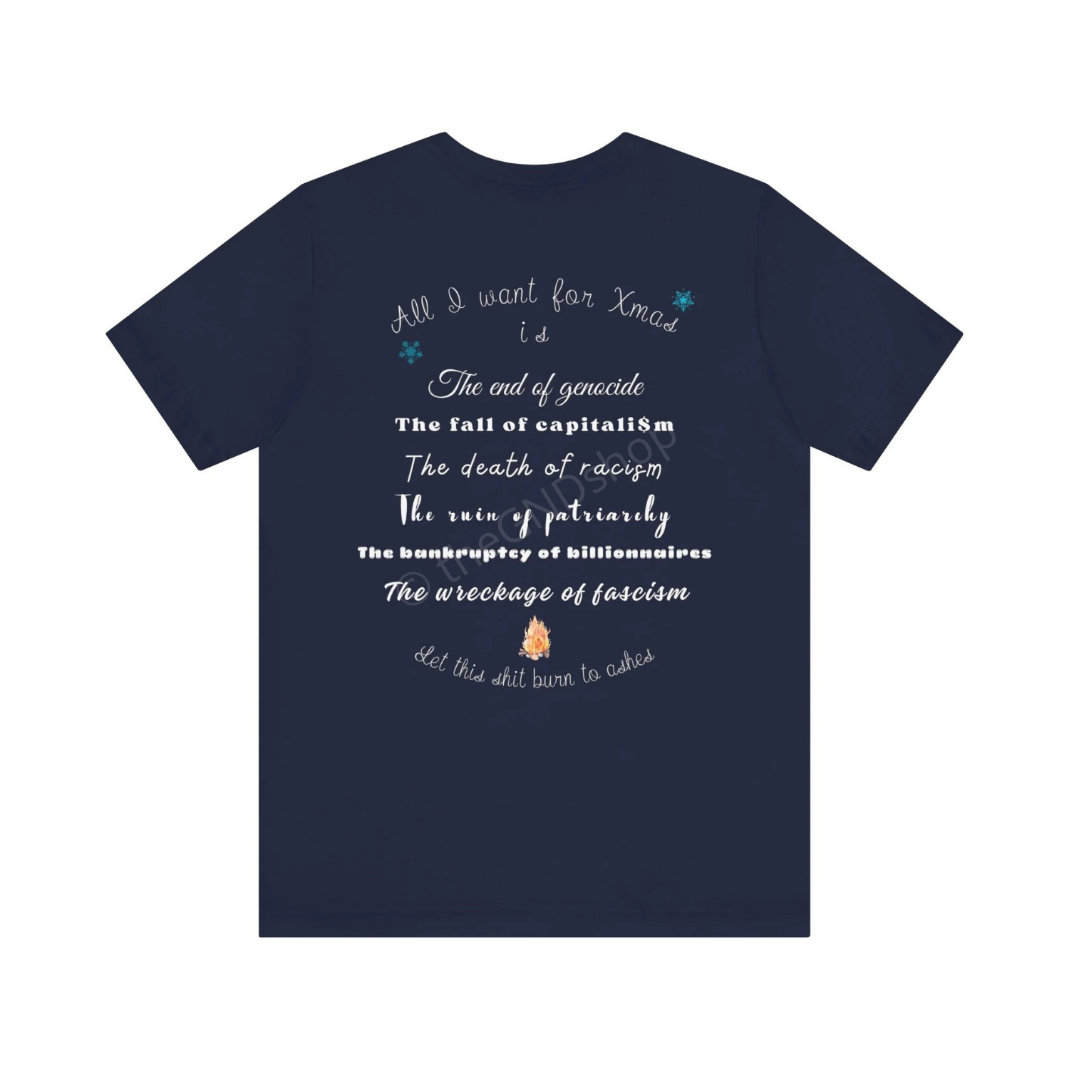 T-shirt Unisex - All I want for Xmas - Édition Révolutionnaire