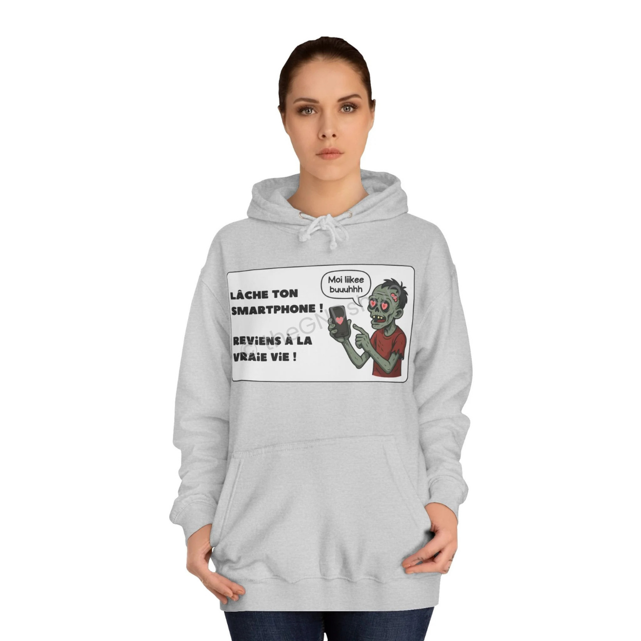 Unisex Hoodie - Zombie - Lâche ton smartphone