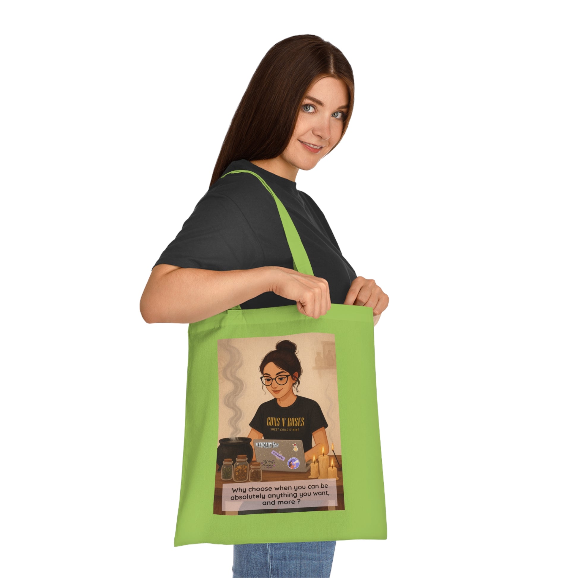 Modern Witch Tote Bag – Empowered Edition ✨