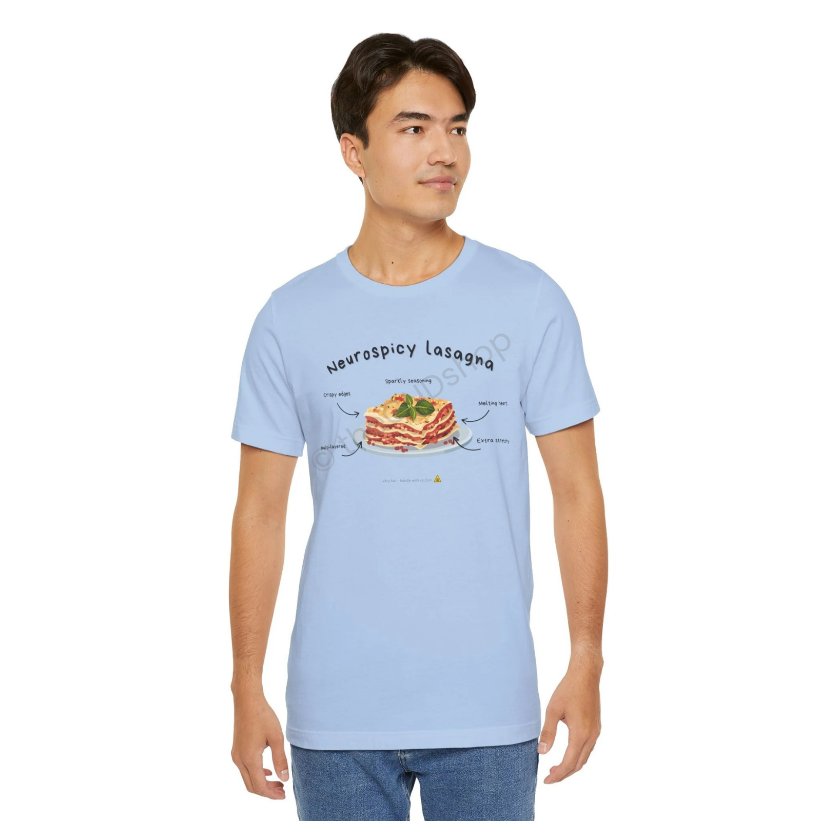 Unisex T-shirt - Neurospicy Lasagna – Multi-layered, extra spicy