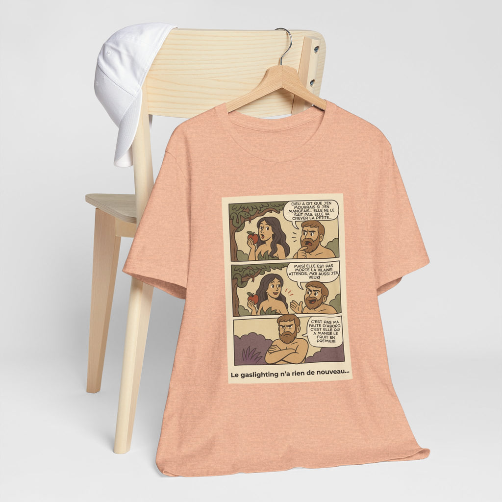 T-shirt - Adam et Eve... Le gaslighting n'a rien de nouveau