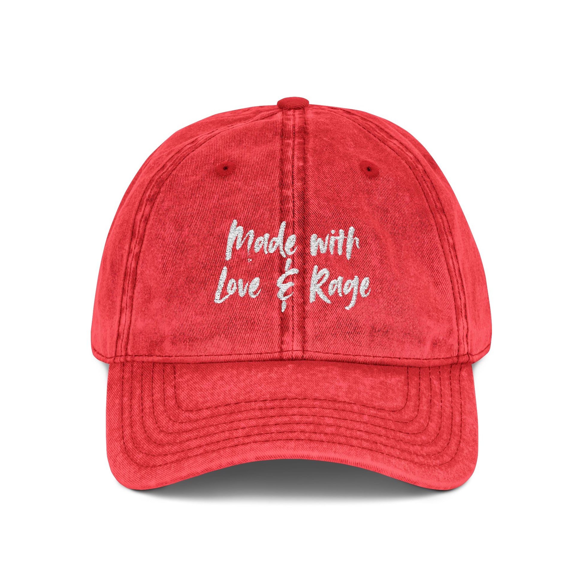 Casquette Vintage — “Made with Love & Rage”