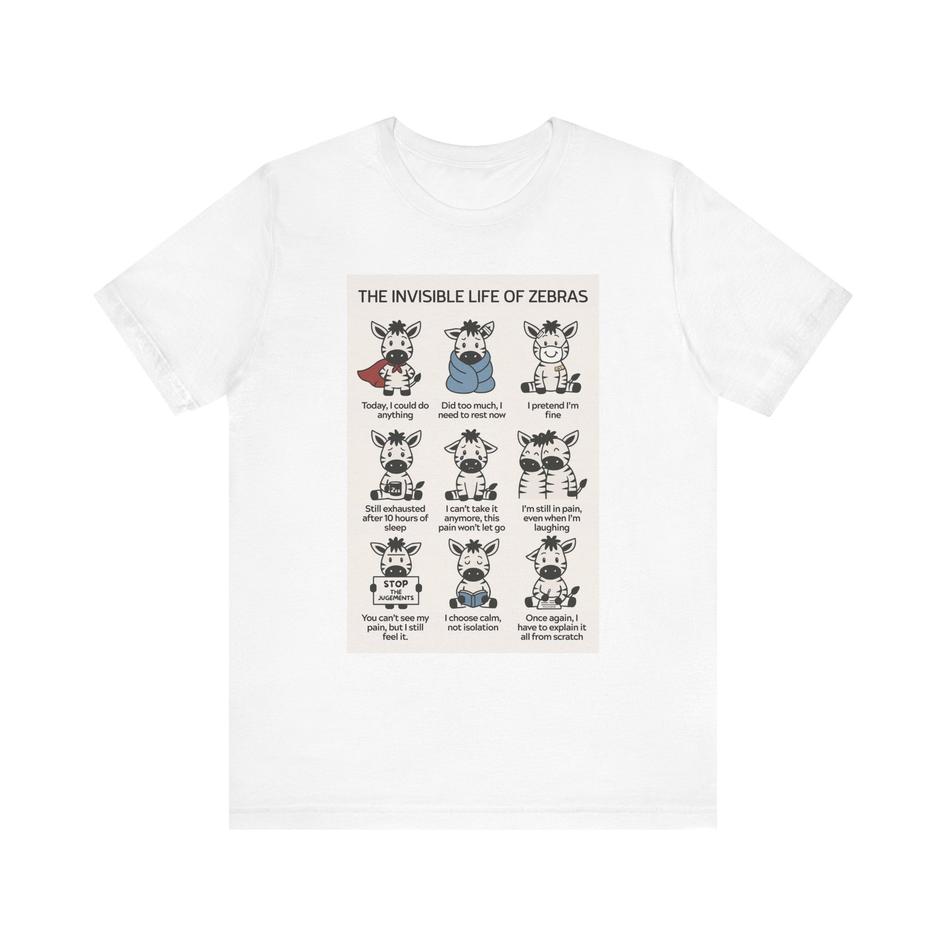 T-shirt - The Invisible Life of Zebras (hEDS)