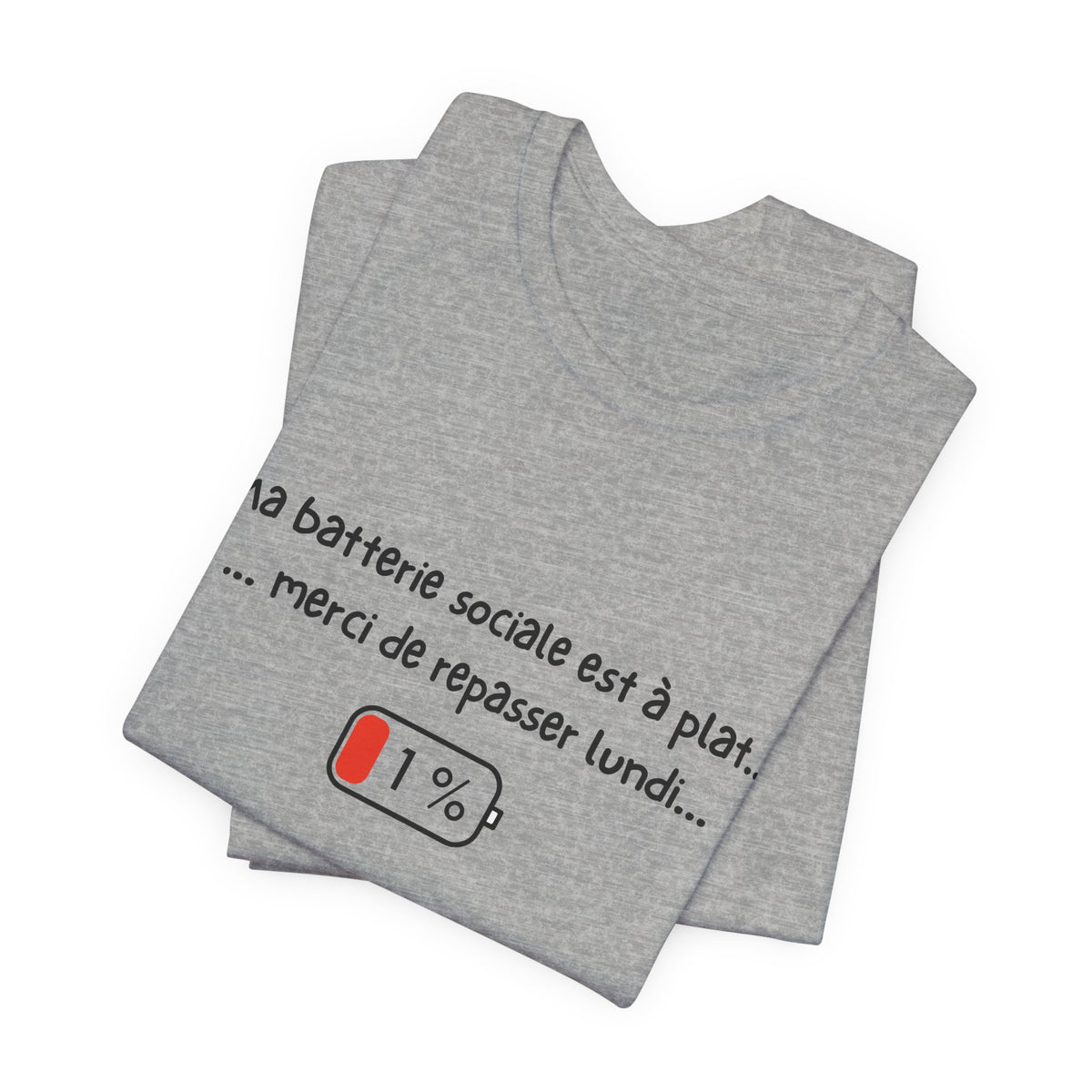Unisex T-Shirt - My social battery is dead... please come back on Monday