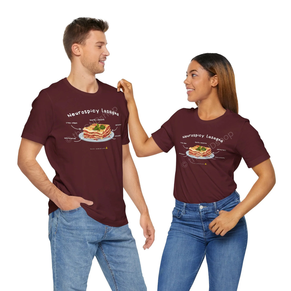 Unisex T-shirt - Neurospicy Lasagna – Multi-layered, extra spicy