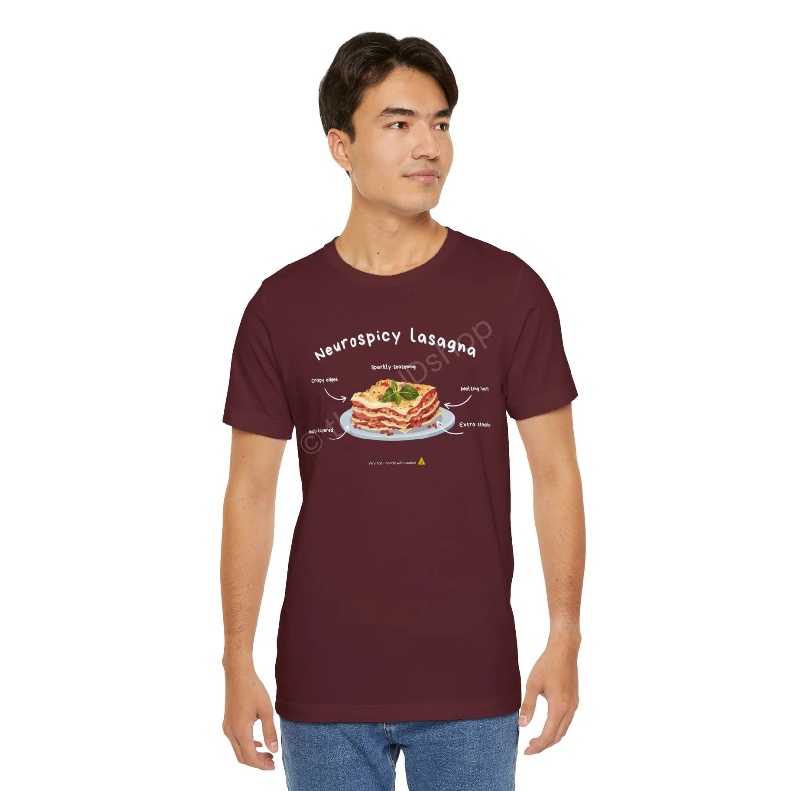 Unisex T-shirt - Neurospicy Lasagna – Multi-layered, extra spicy