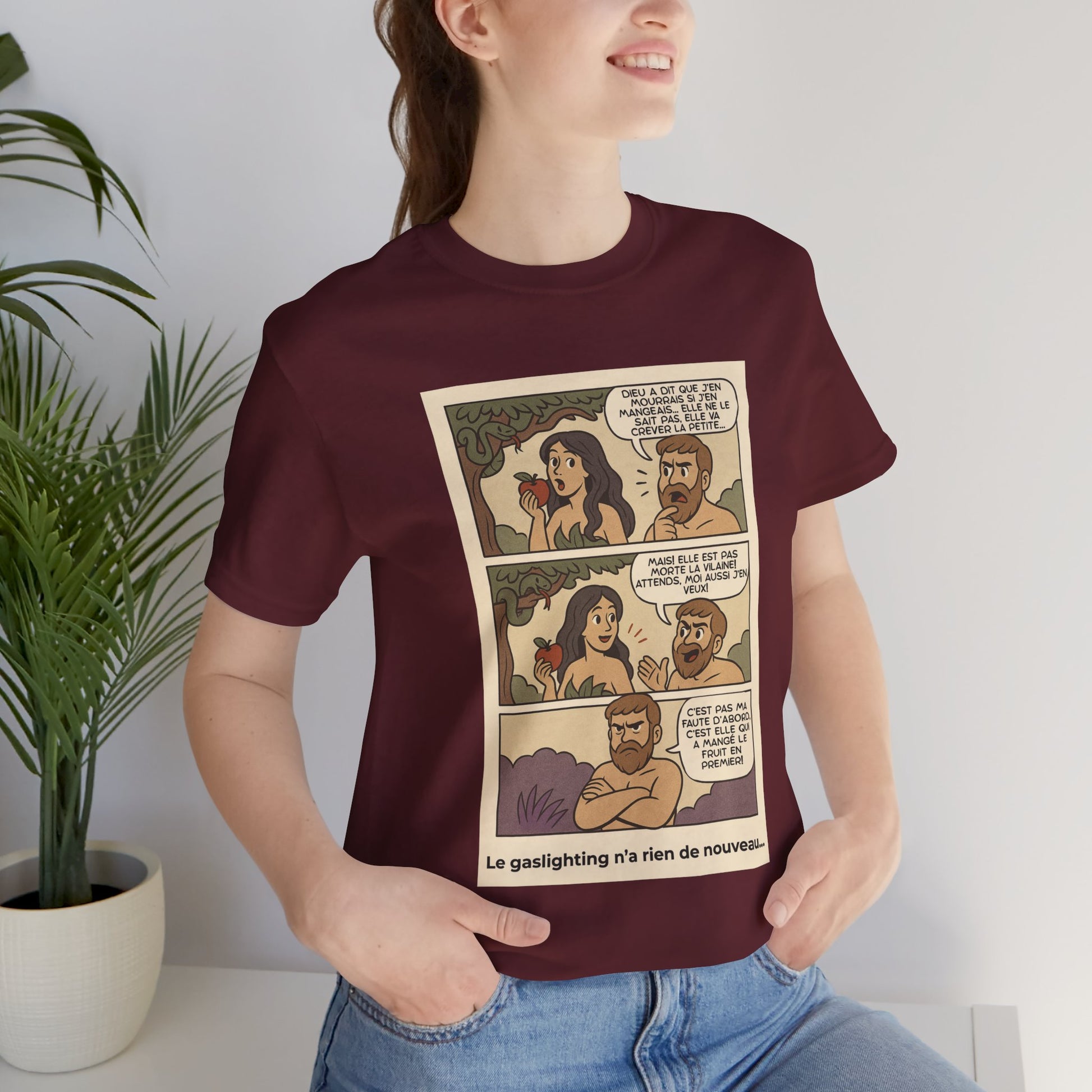 T-shirt - Adam et Eve... Le gaslighting n'a rien de nouveau
