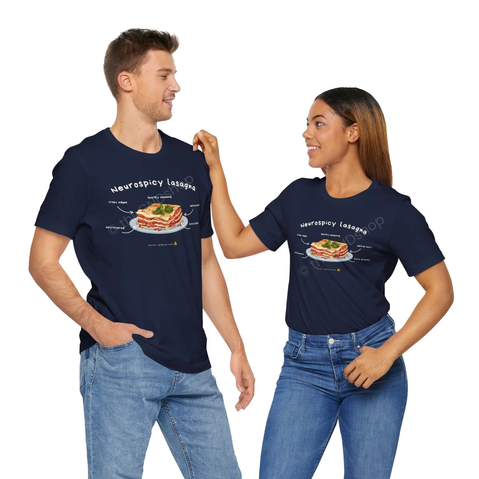 Unisex T-shirt - Neurospicy Lasagna – Multi-layered, extra spicy