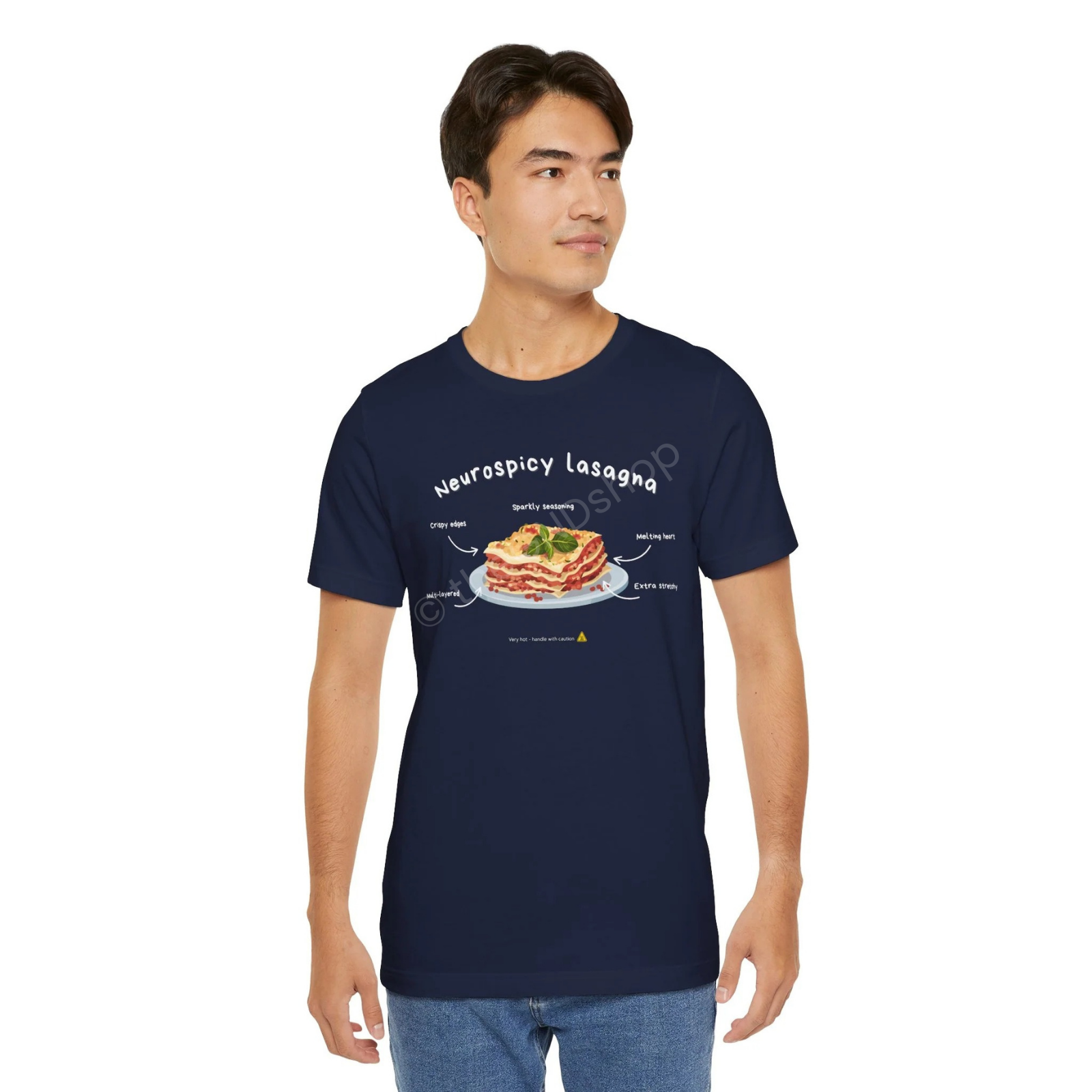 Unisex T-shirt - Neurospicy Lasagna – Multi-layered, extra spicy