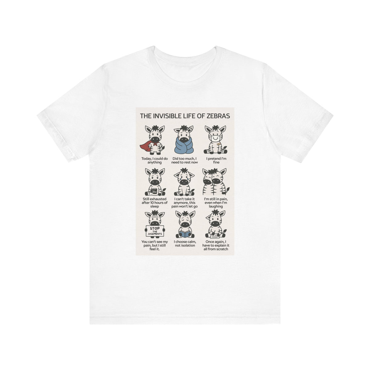 T-shirt - The Invisible Life of Zebras (hEDS)