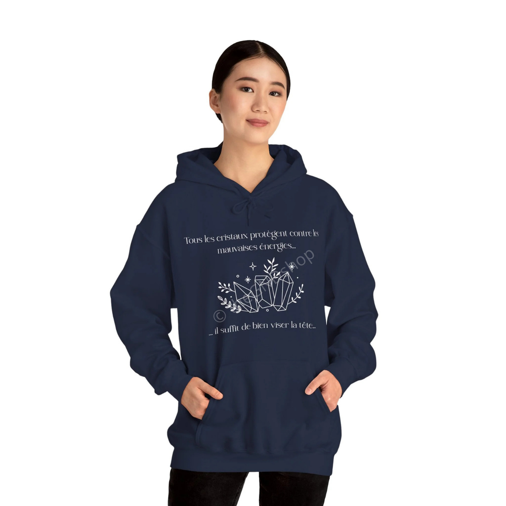 Hoodie Unisex - Tous les cristaux protègent contre les mauvaises énergies