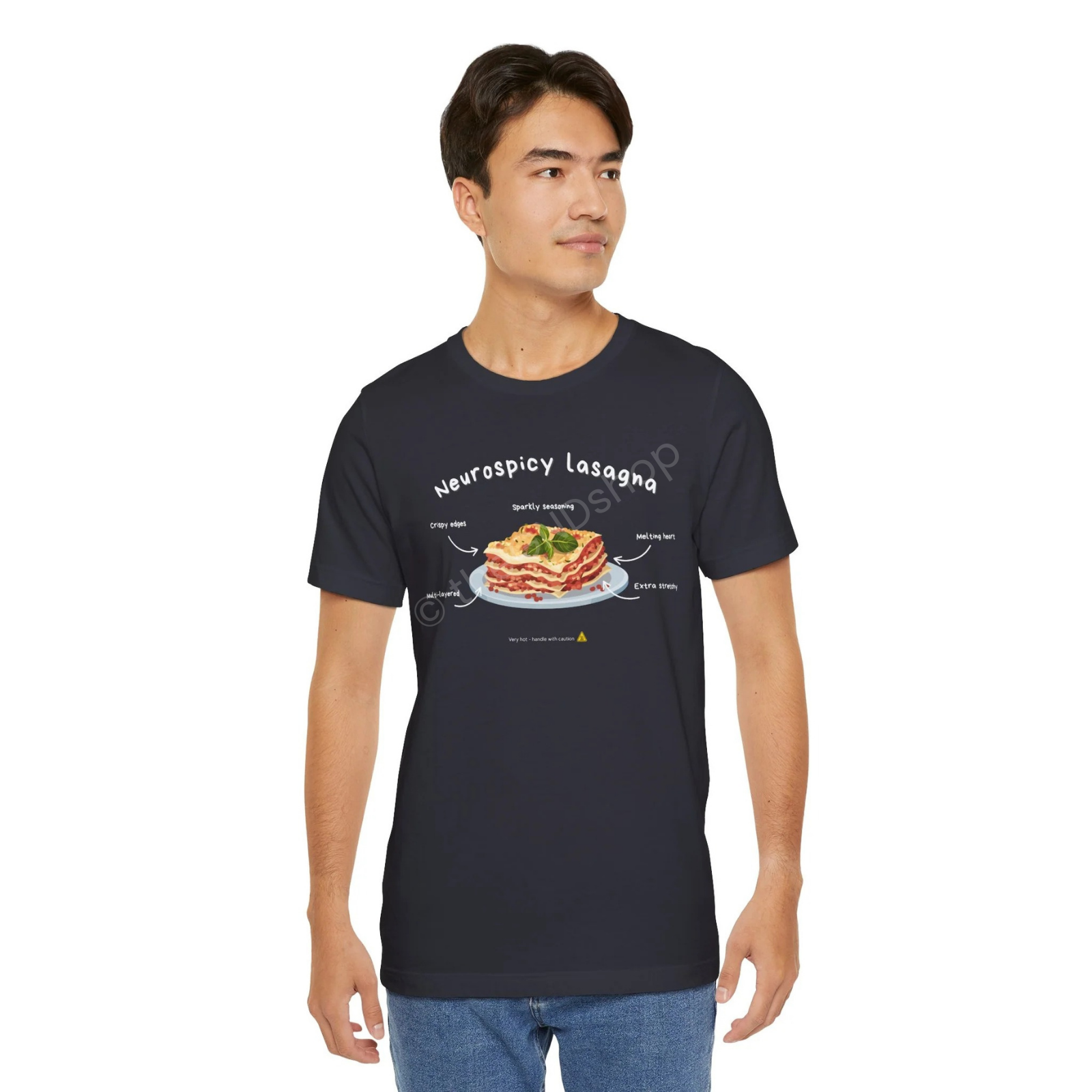 Unisex T-shirt - Neurospicy Lasagna – Multi-layered, extra spicy