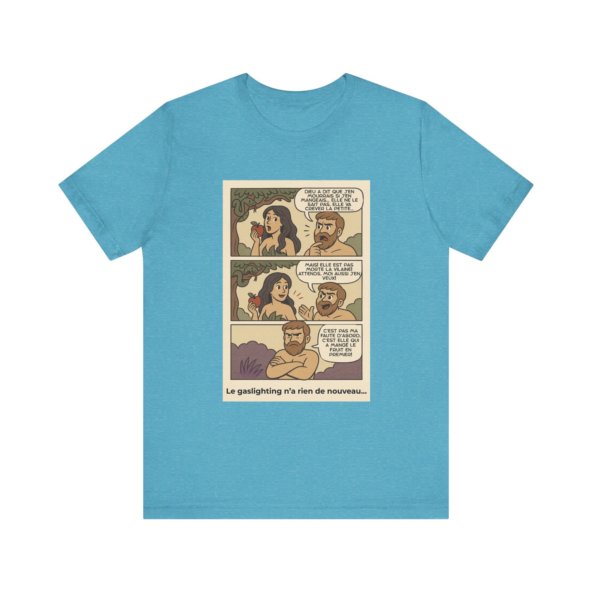 T-shirt - Adam et Eve... Le gaslighting n'a rien de nouveau