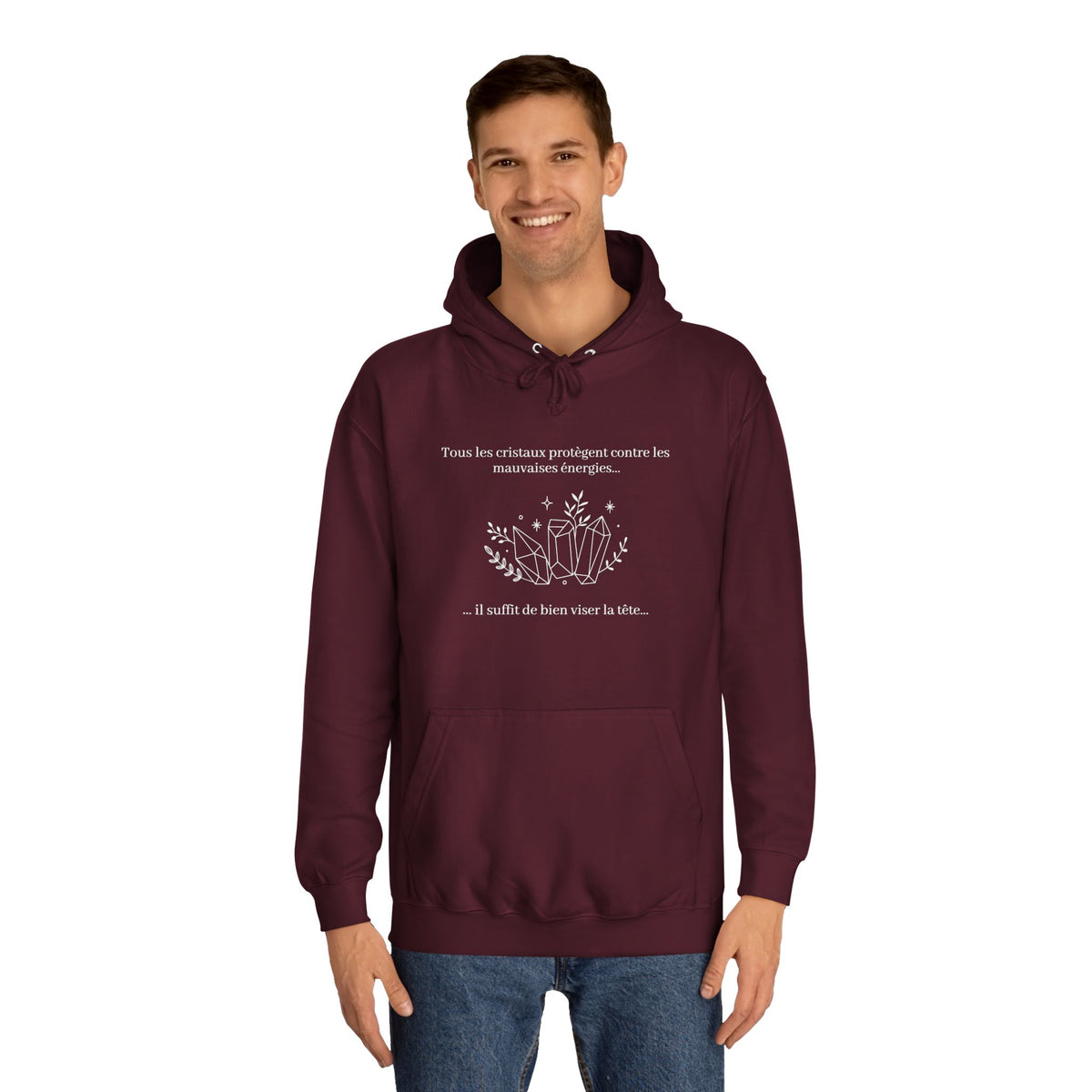Hoodie - All the crystals protect against bad energies