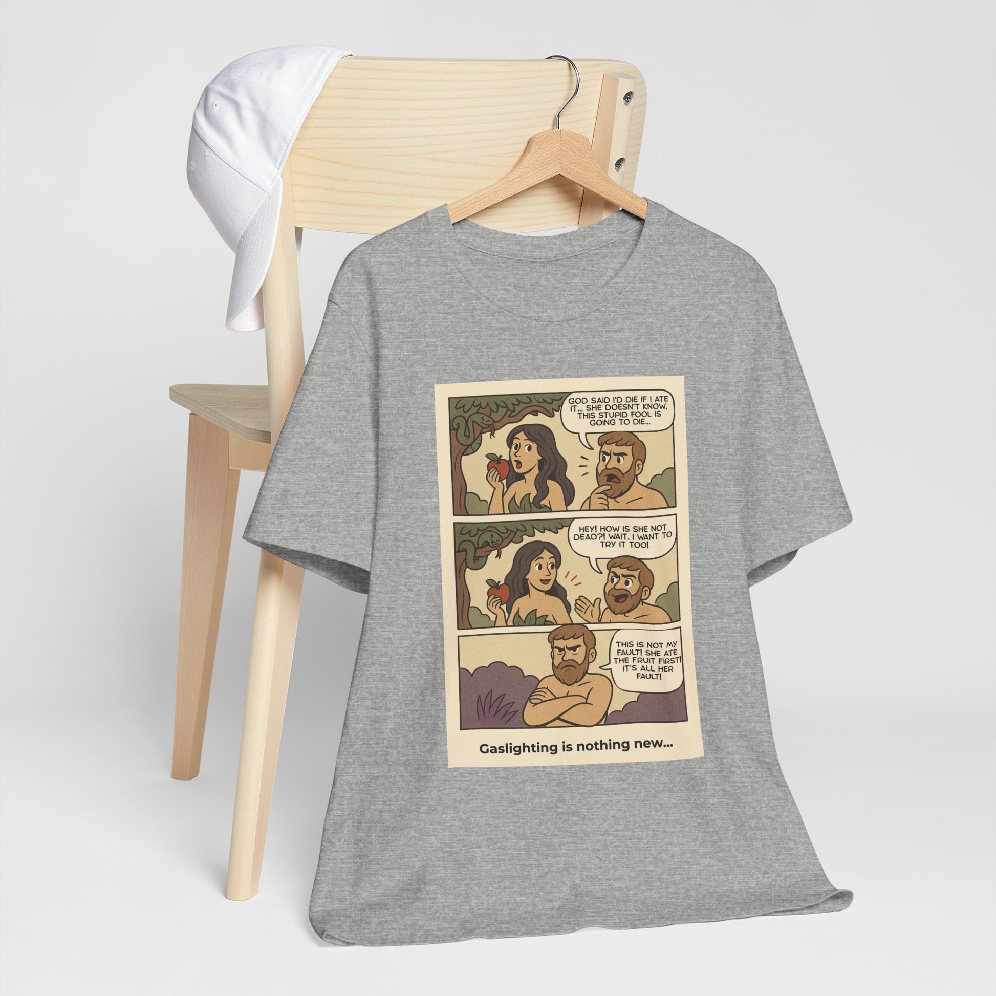 T-shirt - Adam & Eve... Gaslighting is nothing new