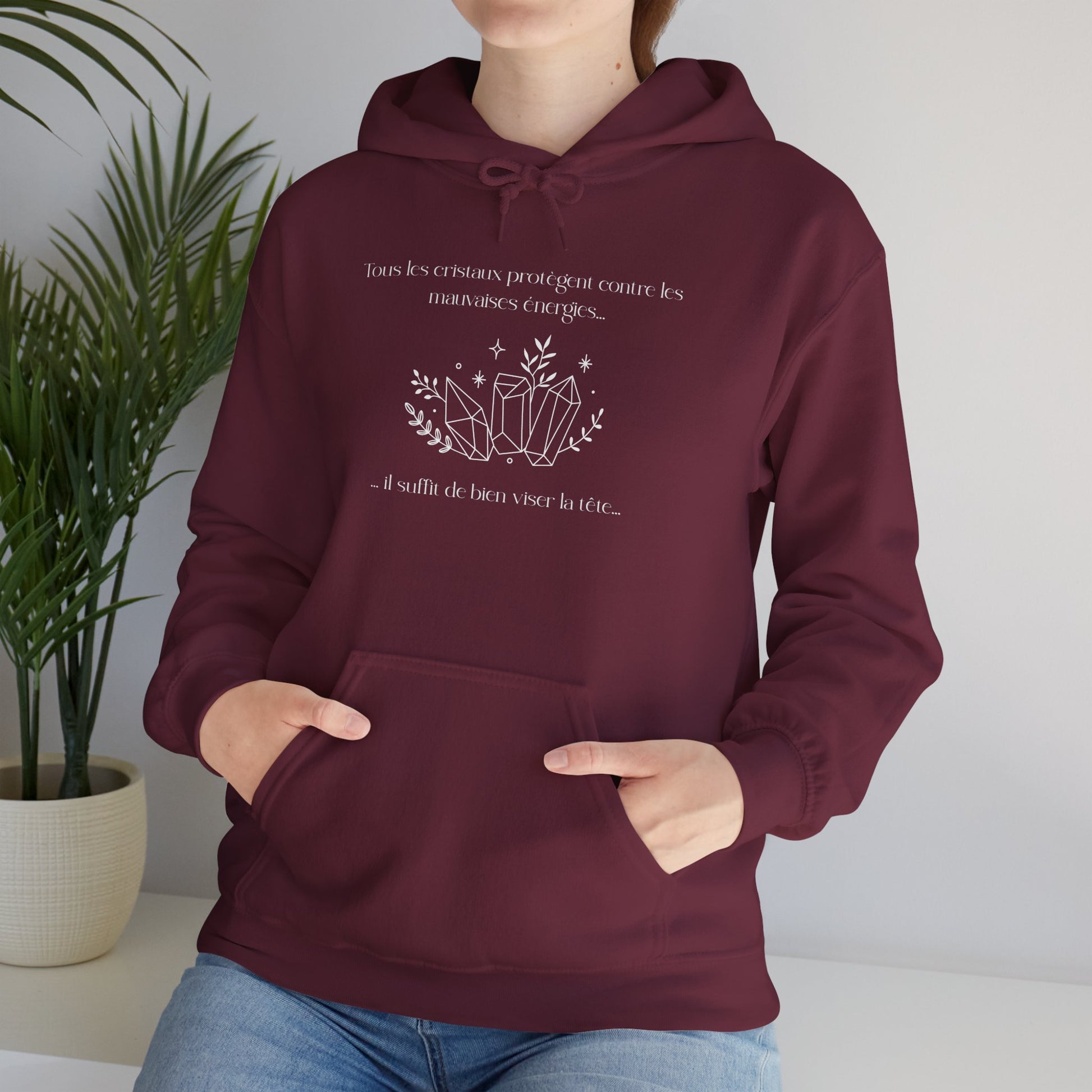 Hoodie Unisex - Tous les cristaux protègent contre les mauvaises énergies