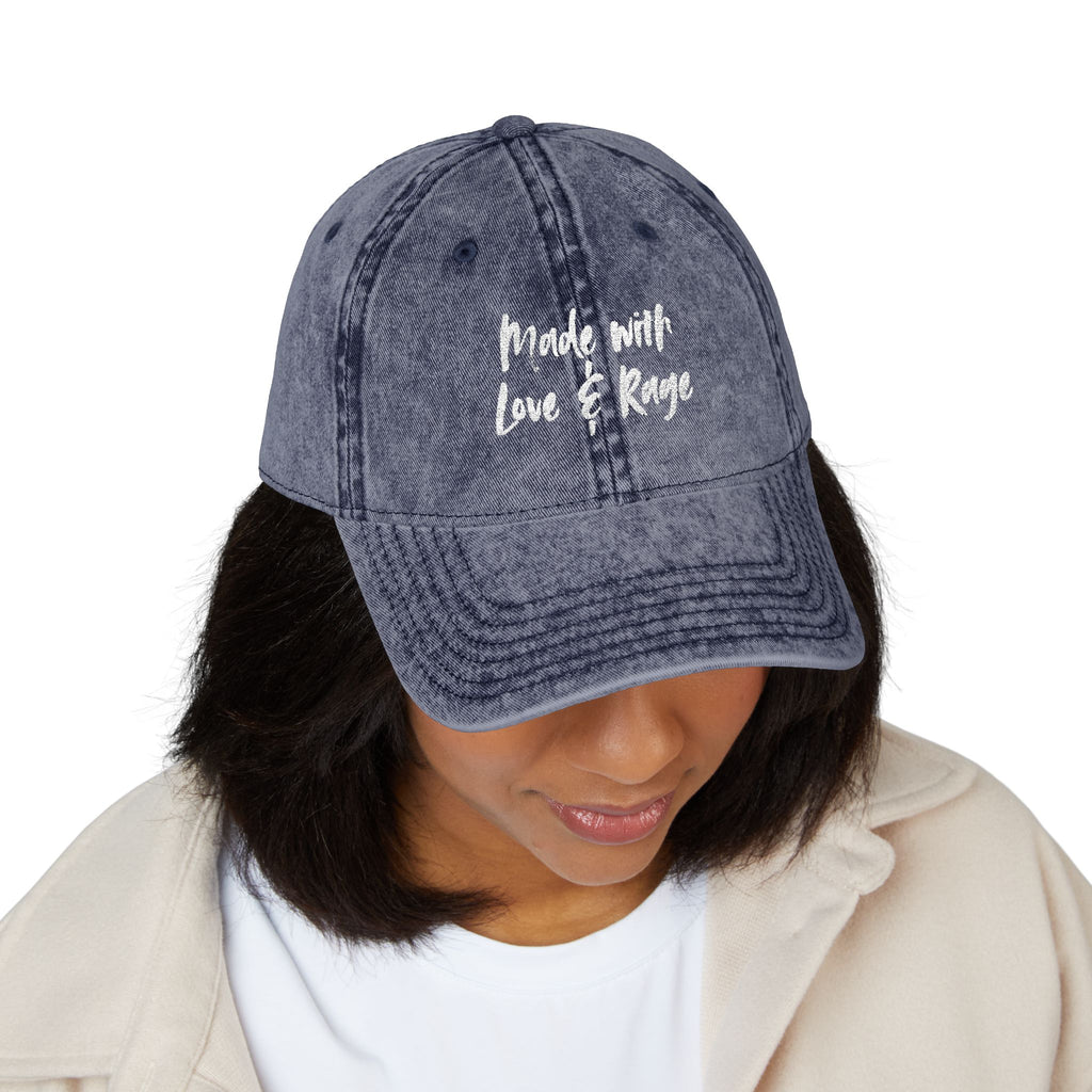 Casquette Vintage — “Made with Love & Rage”