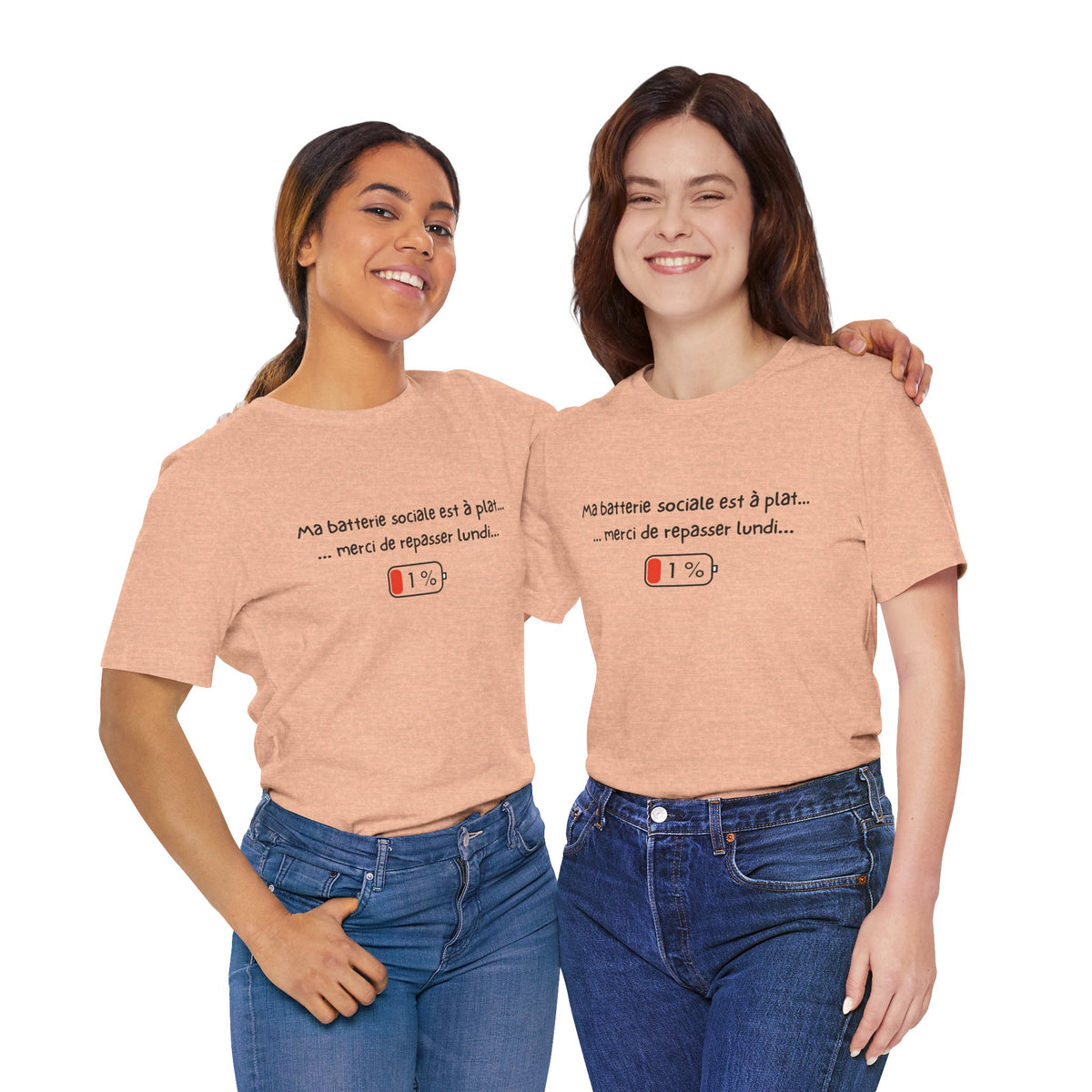Unisex T-Shirt - My social battery is dead... please come back on Monday