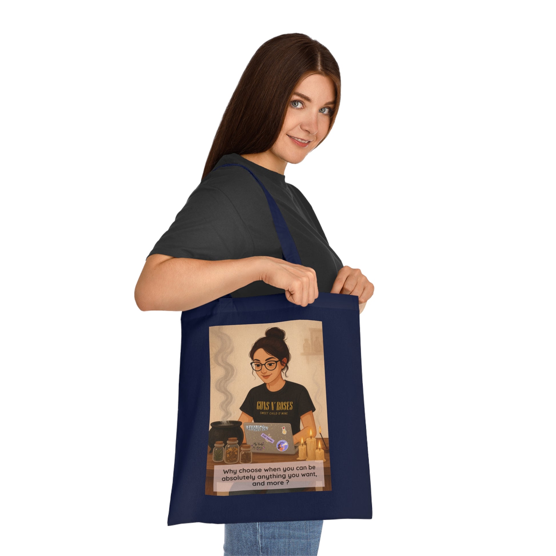 Modern Witch Tote Bag – Empowered Edition ✨