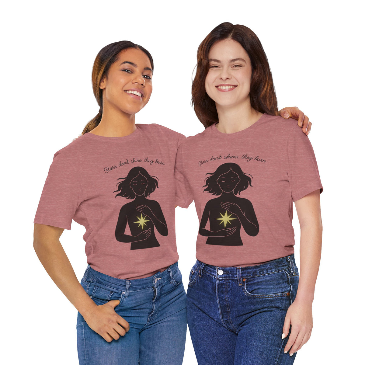 T-shirt - Stars don't shine they burn