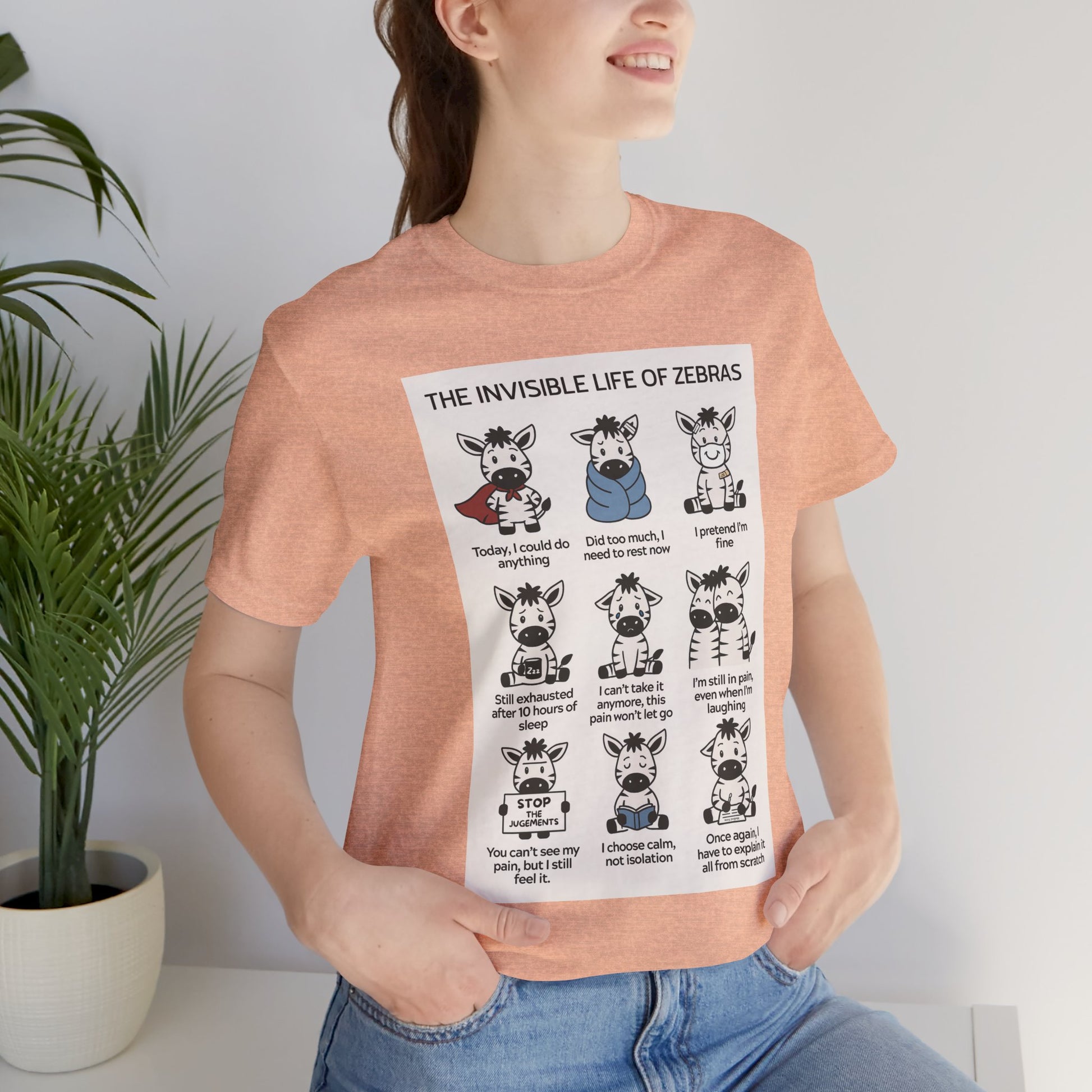 T-shirt - The Invisible Life of Zebras (hEDS)