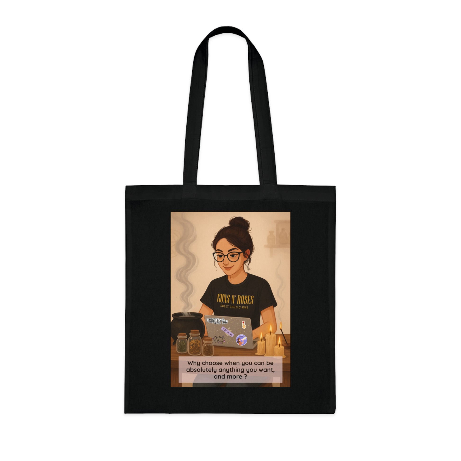 Modern Witch Tote Bag – Empowered Edition ✨